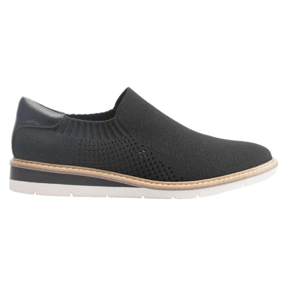 Me Too Andie Wedge Black Slip On Shoe Size 7M